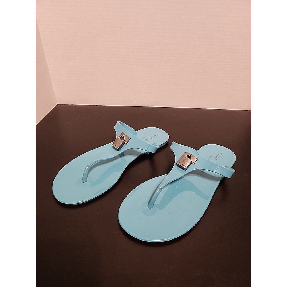Kurt Geiger London Brixton Jelly Sandal Eu35 Sz4.5 Teal